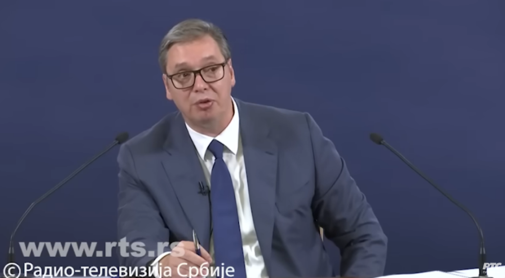 Aleksandar Vučić, Snimak ekrna: Jutjub/RTS